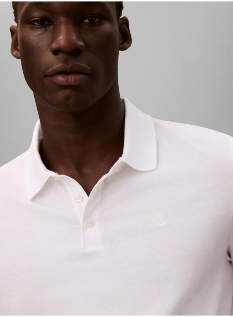 كالفن كلاين جينز بولوشيرت كلاسيك بشعار - Image 3