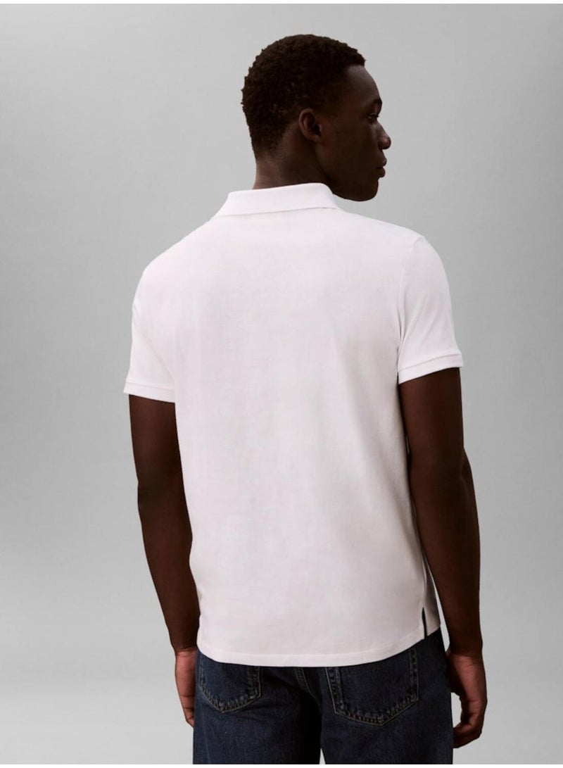 كالفن كلاين جينز بولوشيرت كلاسيك بشعار - Image 4