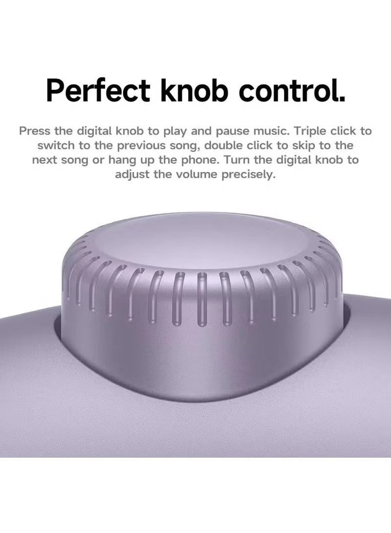 هوكو سماعات رأس W65 Plus ANC لتقليل الضوضاء بتقنية البلوتوث فوق الأذن لاسلكية كبيرة الحجم مع صوت عالي الدقة وسماعات رياضية مع زر - أسود. - Image 4