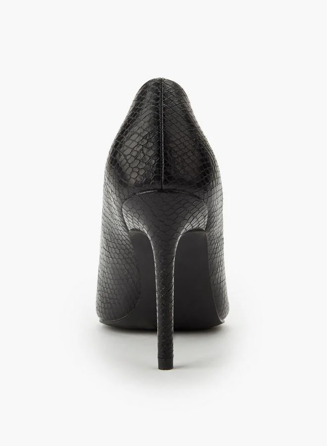Flora Bella By Shoexpress BLACK Flora Bella Stiletto Heel Pumps for Women | Best Price UAE