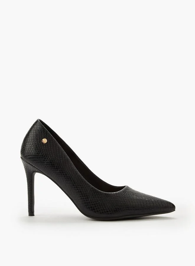 Flora Bella By Shoexpress BLACK Flora Bella Stiletto Heel Pumps for Women | Best Price UAE