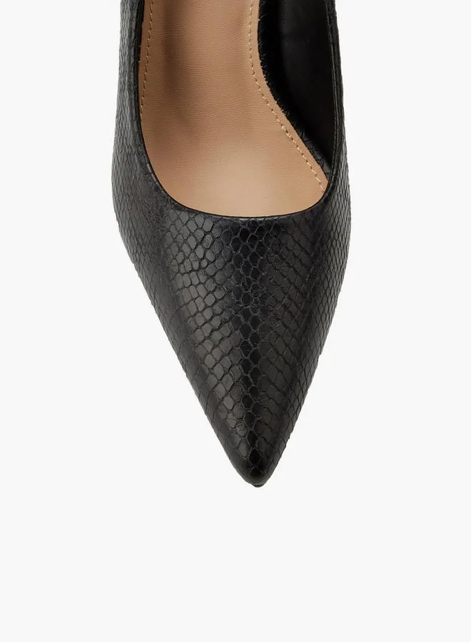 Flora Bella By Shoexpress BLACK Flora Bella Stiletto Heel Pumps for Women | Best Price UAE