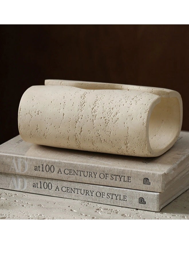 ShebSheb Tissue Box Cover Rectangle, Resin Facial Tissue Holder Covers Toilet Paper Holder, Tissue Holders Decorative Paper Dispenser Home Decor for Bathroom Kitchen Bedroom Living Room Office - Image 5