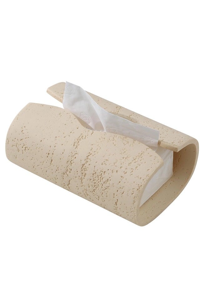 ShebSheb Tissue Box Cover Rectangle, Resin Facial Tissue Holder Covers Toilet Paper Holder, Tissue Holders Decorative Paper Dispenser Home Decor for Bathroom Kitchen Bedroom Living Room Office - Image 1