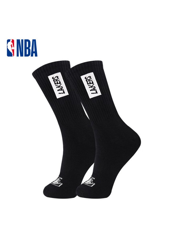 Nba Long Tube Socks Anti-odor Antibacterial Fashion Trend Running Casual High Tube Basketball Sports Cotton Socks 3 Pairs - Image 2