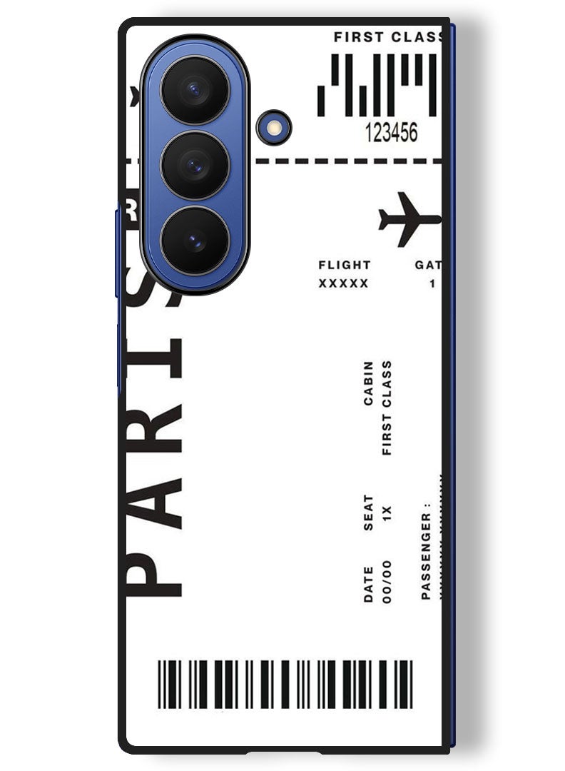 Theodor Case Compatible with Samsung Galaxy Z Fold 7 - 8 Inch Protection Shockproof Bumper Cover Paris Pass - Image 1