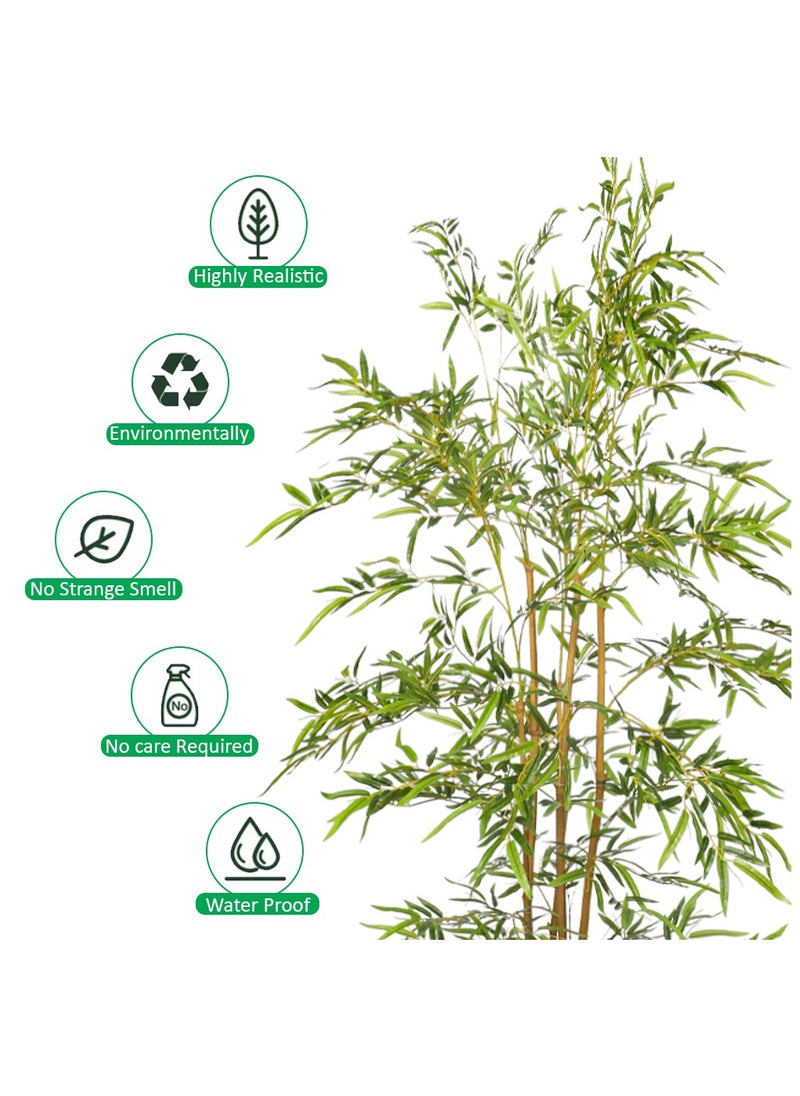 YATAI Artificial Bamboo Tree Realistic Plants Fake Decorative Trees Faux Potted Modern Tree with Lifelike Bamboo Leaves and Branches in Nursery Pot for Home Office (210 Cm) - pzsku/ZB42A23F9466E85A9C900Z/45/_/1704443838/0a850c61-b2e8-4385-b4db-221ee607a68e