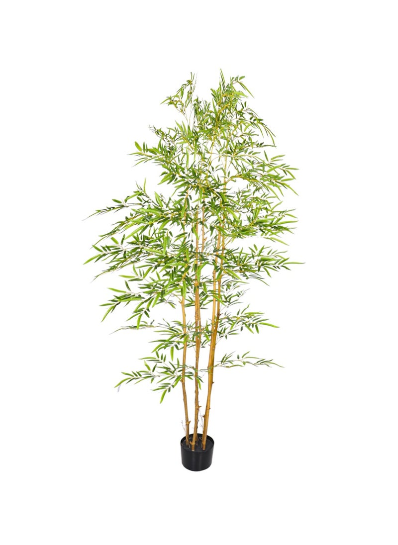 YATAI Artificial Bamboo Tree Realistic Plants Fake Decorative Trees Faux Potted Modern Tree with Lifelike Bamboo Leaves and Branches in Nursery Pot for Home Office (210 Cm) - pzsku/ZB42A23F9466E85A9C900Z/45/_/1704443849/d0ae1da4-281c-4717-b431-5f06318e45d7