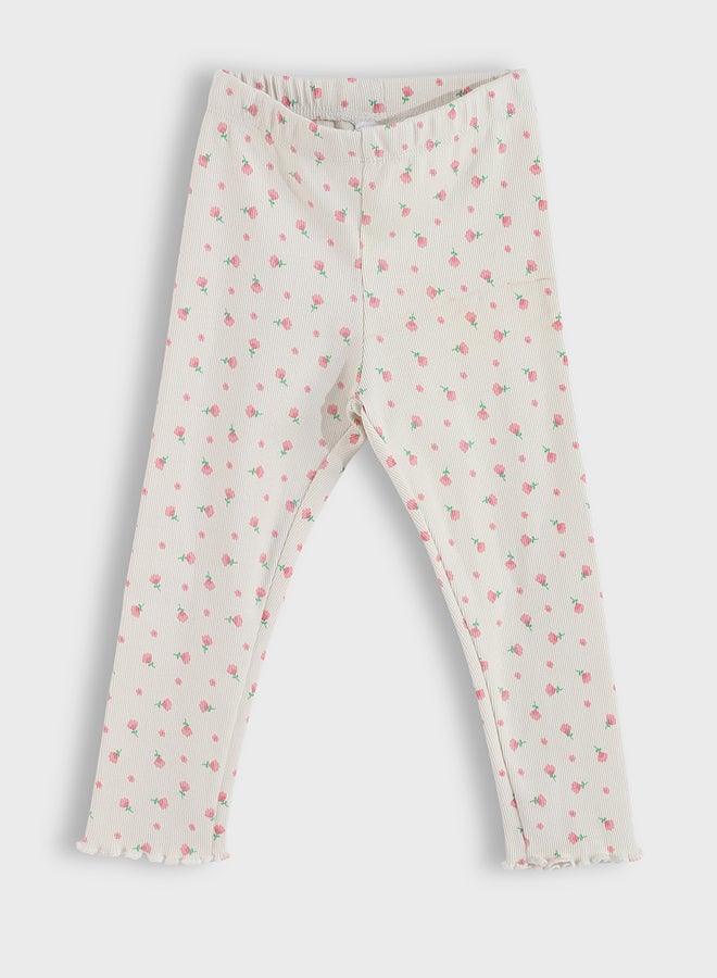 ال سي وايكيكي طماق خصر مطاطي للفتيات 2 عبوة - Image 3