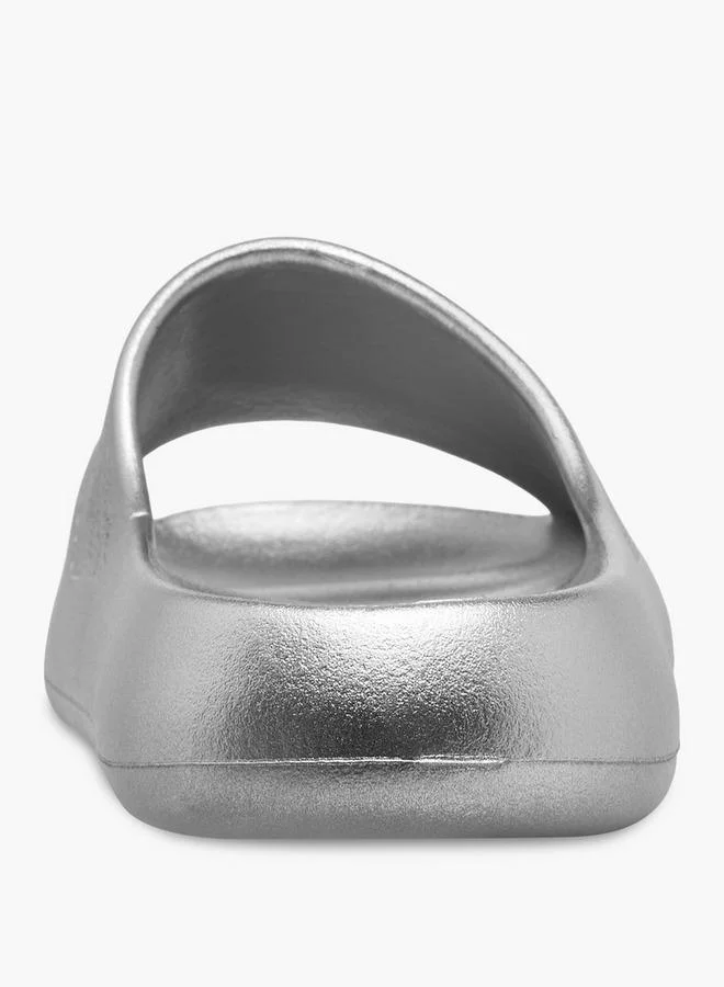 Flora Bella By Shoexpress SILVER Flora Bella Women Logo Print Slides for Women | Best Price UAE