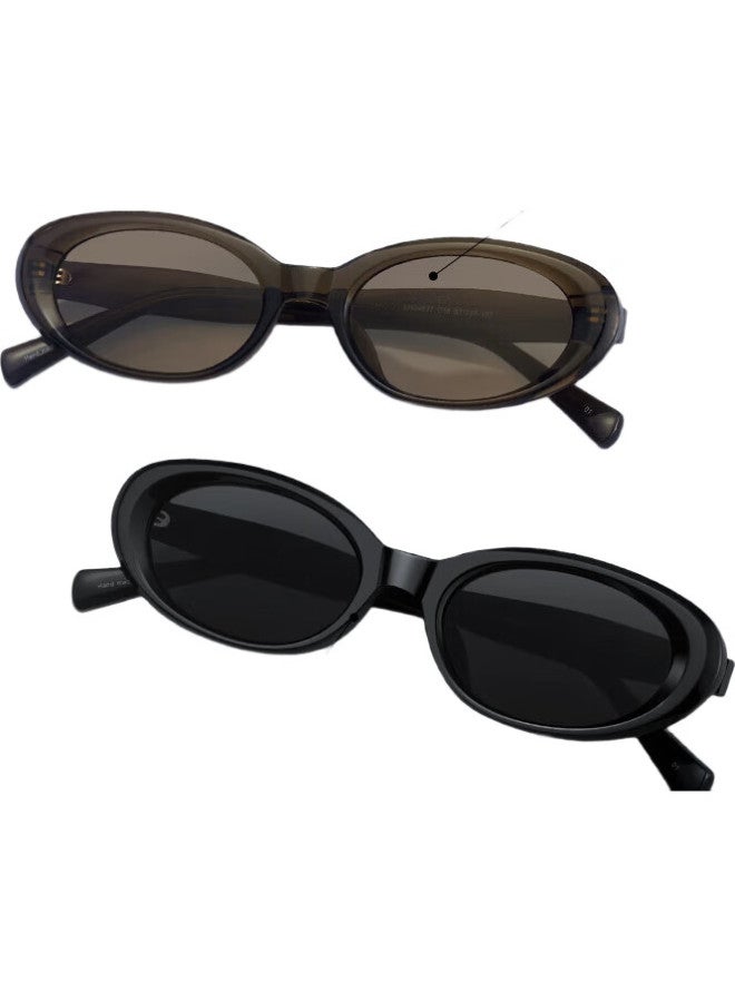 LOHO Cat Eye Sunglasses Women'S New Narrow Frame Retro Sunglasses Polarized Sun Glasses Men Slim And High-End - Image 1