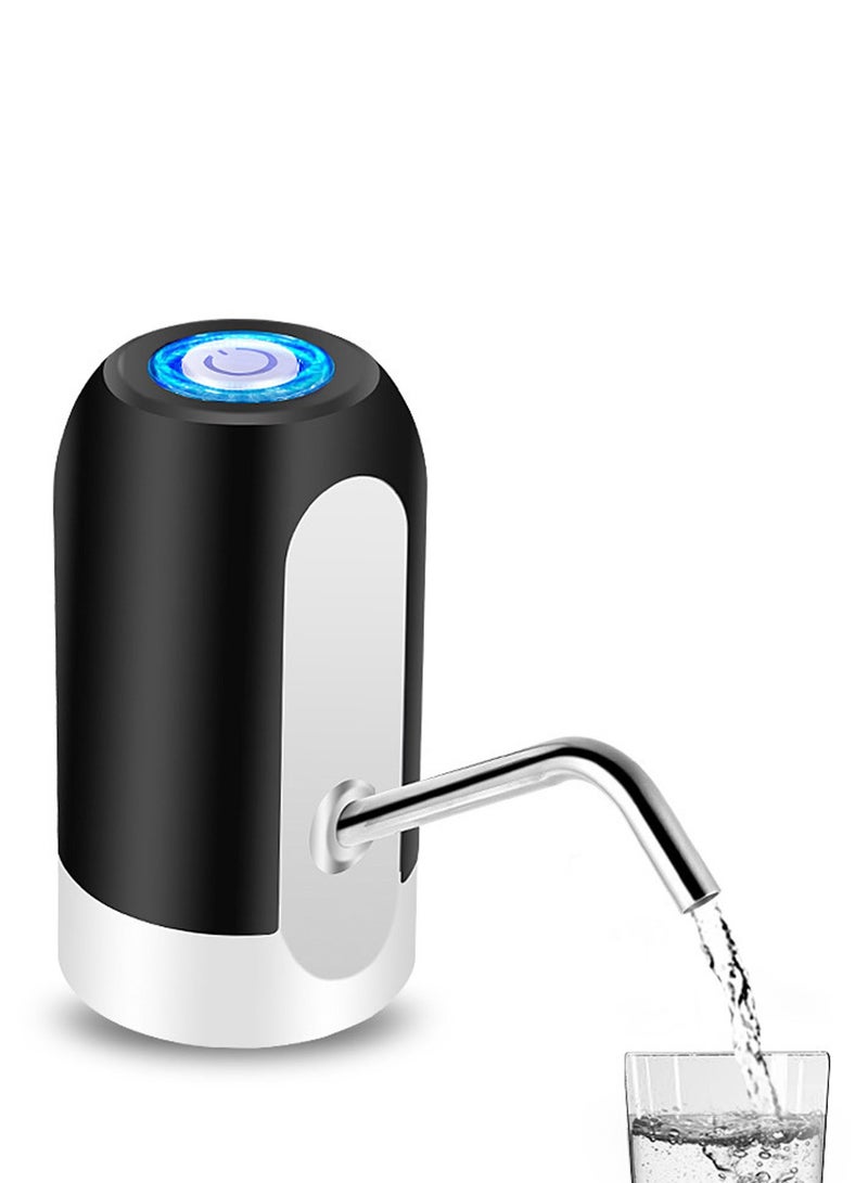 USB Charging Water Bottle Pump Electric Automatic Water Bottle Dispenser Pump (Black)  - Image 1
