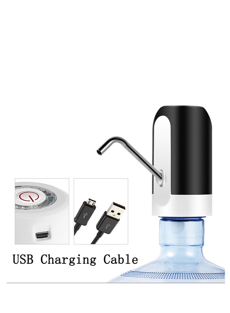 USB Charging Water Bottle Pump Electric Automatic Water Bottle Dispenser Pump (Black)  - Image 2