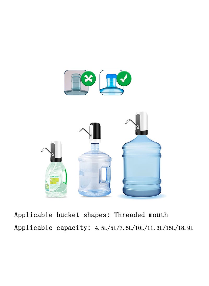 USB Charging Water Bottle Pump Electric Automatic Water Bottle Dispenser Pump (Black)  - Image 4