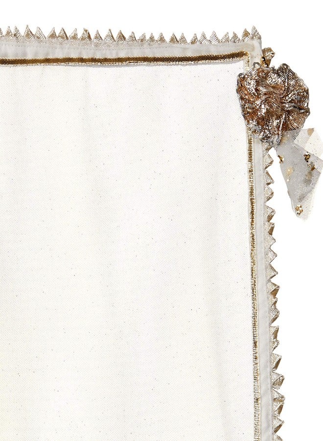 BIBA GIRL SOLID; EMBROIDRED FITTED KID(KW3375_IVORY_5) - Image 3