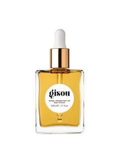 Gisou Gisou Honey Infused Hair Oil, Enriched with Mirsalehi Honey for Deep Nourishment, Hydration, Frizz Control, Heat Protection and Hair Shine, Hair Oil for Damaged Hair and Dry Hair (1.7 fl oz)  - Image 1