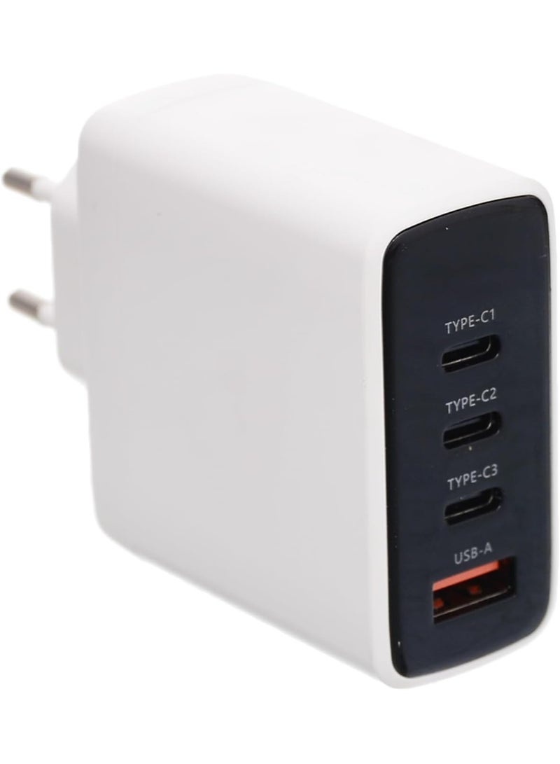 جي باور شاحن جي-باور GP-C17 بقوة 100 واط، بأربعة منافذ (USB-A و3 منافذ USB-C)، يدعم تقنية الشحن السريع كوالكوم 3.0، متوافق مع أجهزة ماك بوك برو، وآيباد، وجالاكسي، وبيكسل، وآيفون، وغيرها - أبيض - Image 4