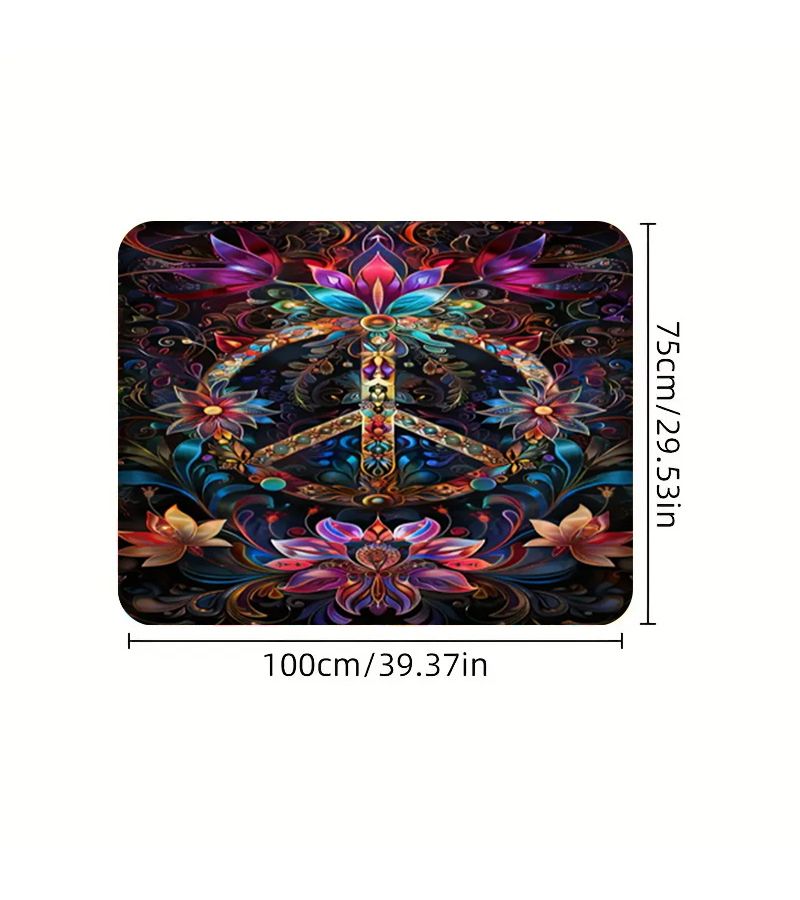 1pc Colorful Floral Pattern Car Trunk Mat Soft Durable Non Slip Machine Washable Cargo Liner For SUVs And Cars Easy To Clean Interior Mat Stylish Vibrant Design To Keep Your Vehicle Neat And Tidy - Image 3