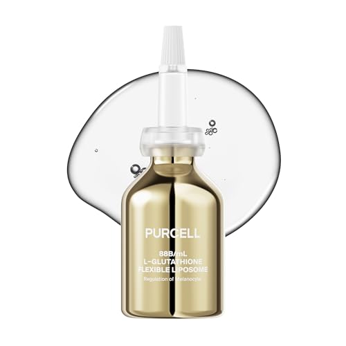 PURCELL 5 Glutathione Face Serum High Concentration with Vitamin B3 Vitamin E Tranexamic Acid Hydrating Brightening Lightweight 101 oz