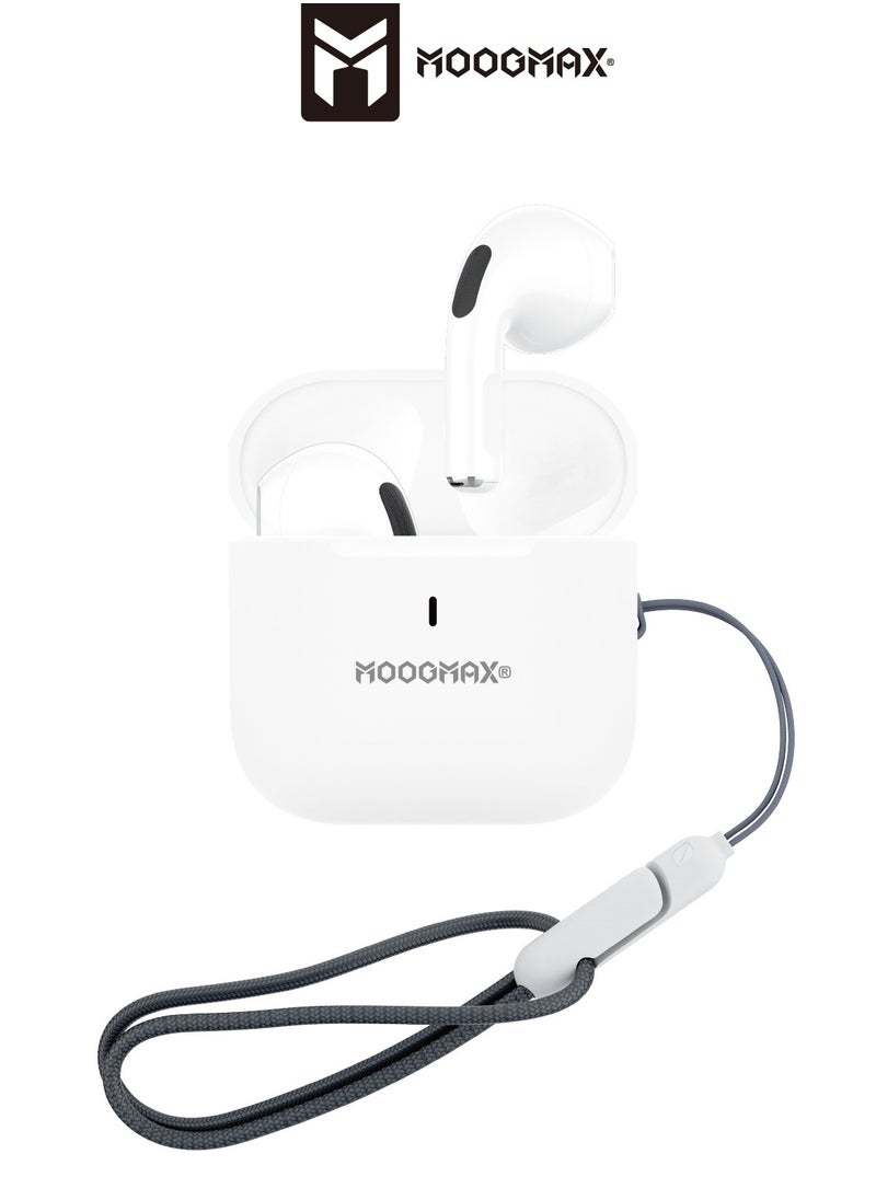 MOOGMAX - Moogmax MX-EP52 TWS wireless Earbuds with super small tine size, powerful sound, clear microphone HD voice, and powerful battery. - Image 1