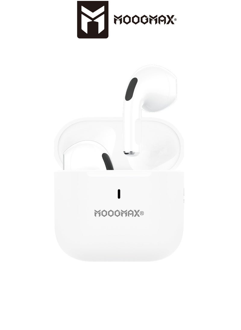 MOOGMAX - Moogmax MX-EP52 TWS wireless Earbuds with super small tine size, powerful sound, clear microphone HD voice, and powerful battery. - Image 1