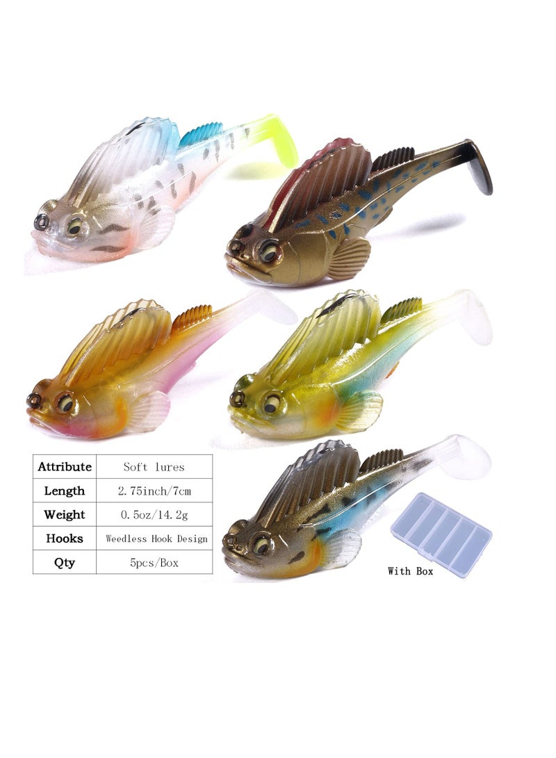 5 Bionic Jumping Fish Lures with Hard Bait for Freshwater and Saltwater Fishing - Image 2