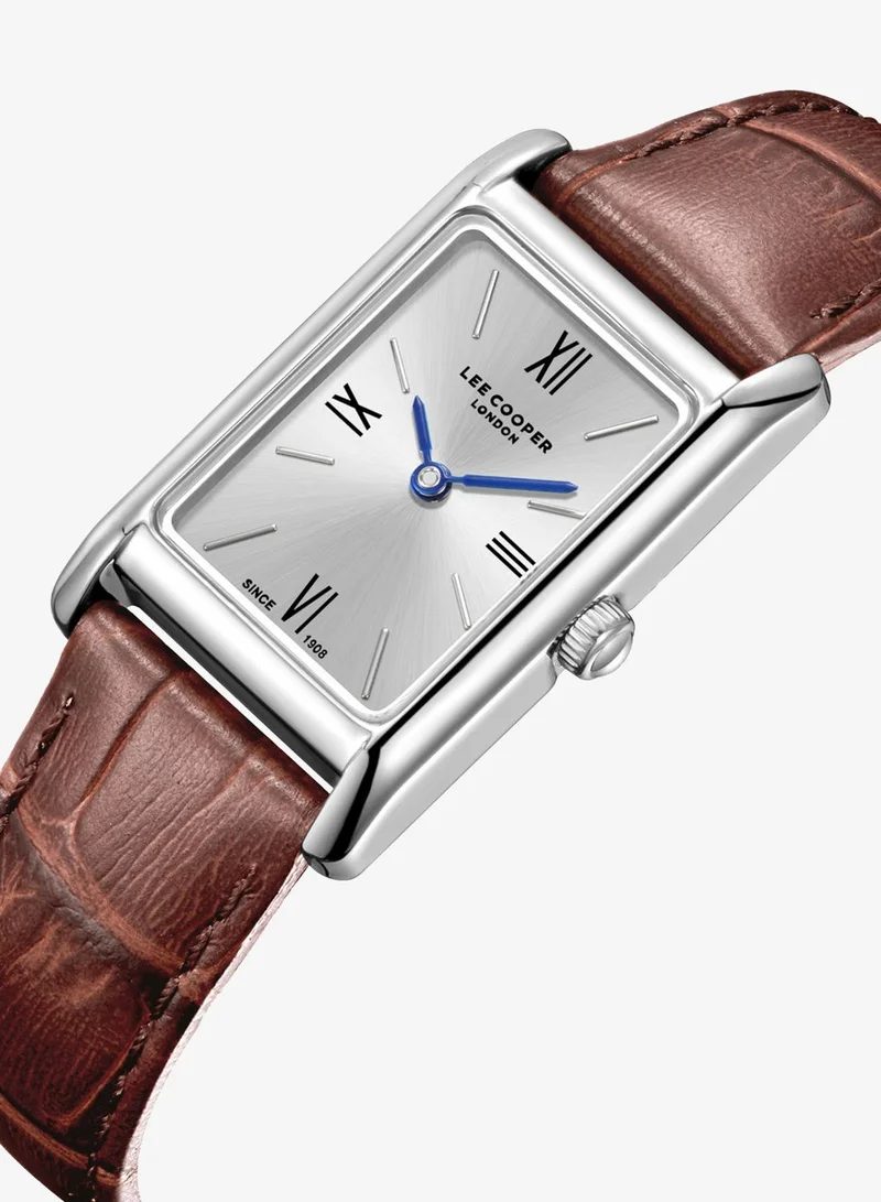 لي كوبر Women's Leather Analog Watch LC08301.332 - 39X51 mm