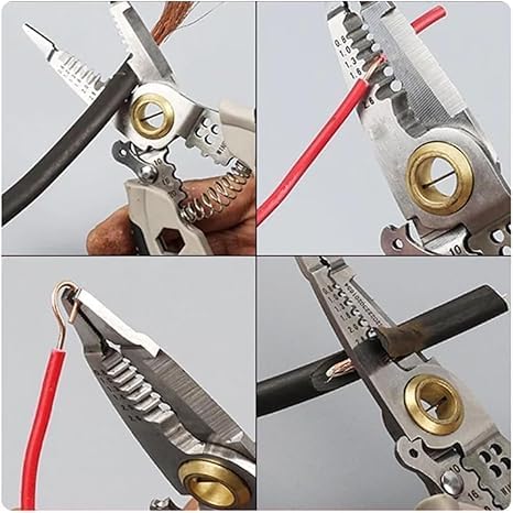 kesigPortable MultiPurpose Wire Stripper Automatic Crimping Tool Wire Stripping Tool with High Precision Cable Dimension Adjustment for Electricians for Stripping Cutting and Crimping - Image 3