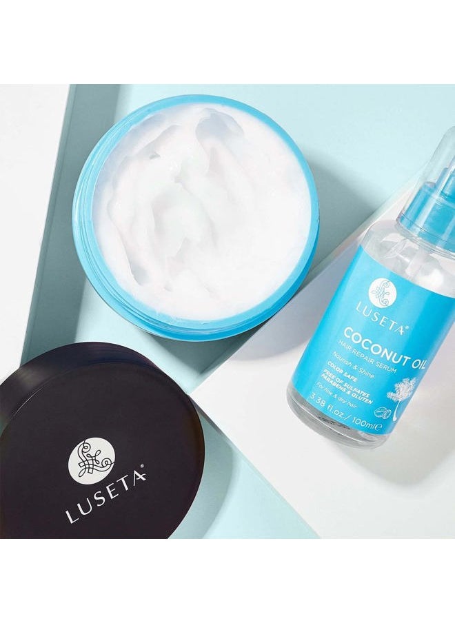 L LUSETA Luseta Coconut Milk Hair Mask 16.9 oz Hydrating Hair Treatment Repair & Restore Damaged Hair, Sulfate Free  - Image 3