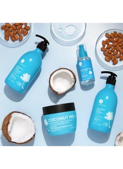 L LUSETA Luseta Coconut Milk Hair Mask 16.9 oz Hydrating Hair Treatment Repair & Restore Damaged Hair, Sulfate Free  - Image 5