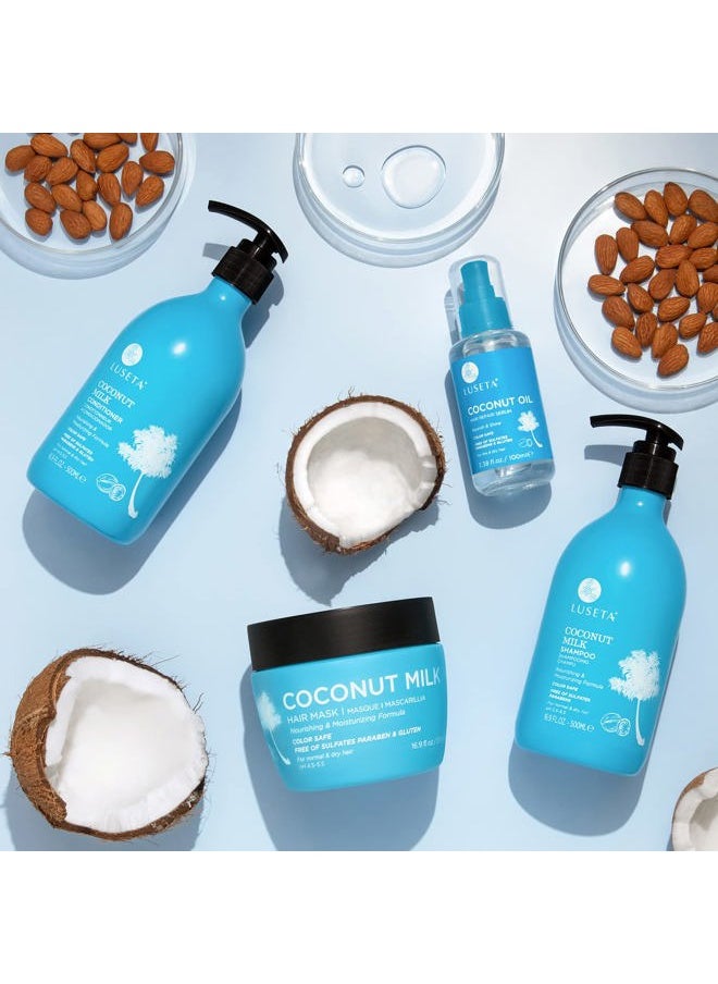 L LUSETA Luseta Coconut Milk Hair Mask 16.9 oz Hydrating Hair Treatment Repair & Restore Damaged Hair, Sulfate Free  - Image 5