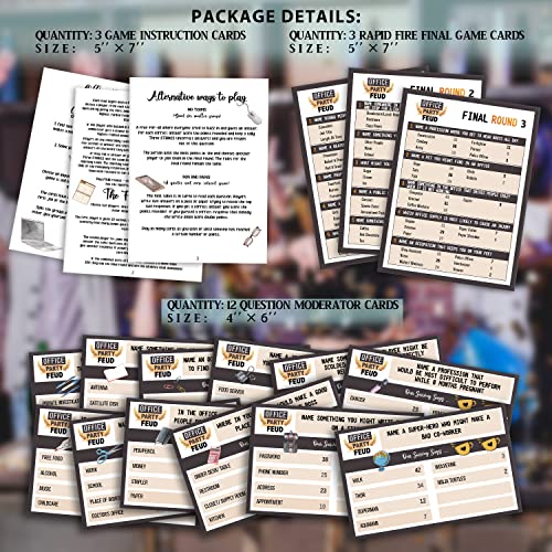 Pazag Office Party Friendly Feud Quiz Team Building Games (Set Cards) - Image 2