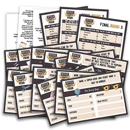 Pazag Office Party Friendly Feud Quiz Team Building Games (Set Cards) - Image 1