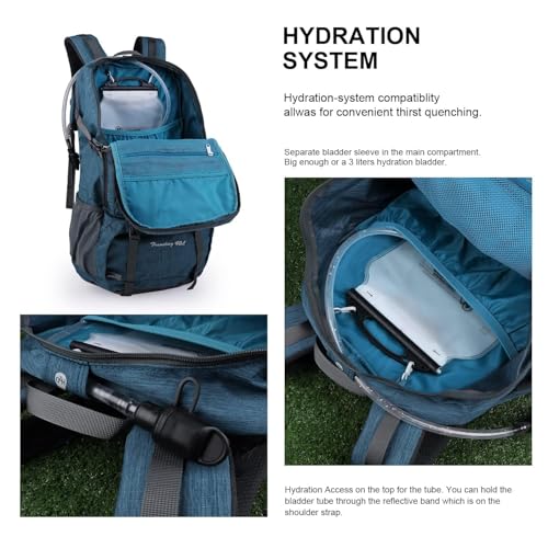 MOUNTAINTOP 40L Hiking Backpack Lightweight Travel Backpack for Men&Women Outdoor Camping Backpacking - Image 3