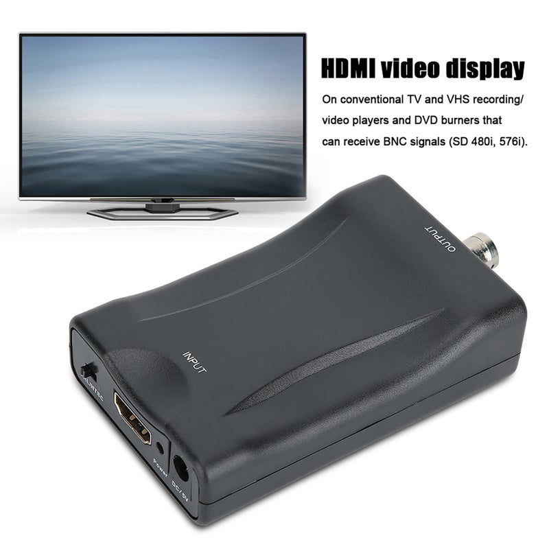 محول فيديو HDMI الأسود إلى BNC متوافق بنظم PAL/NTSC لمسجل DVD - Image 5