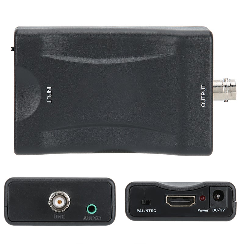 محول فيديو HDMI الأسود إلى BNC متوافق بنظم PAL/NTSC لمسجل DVD - Image 3