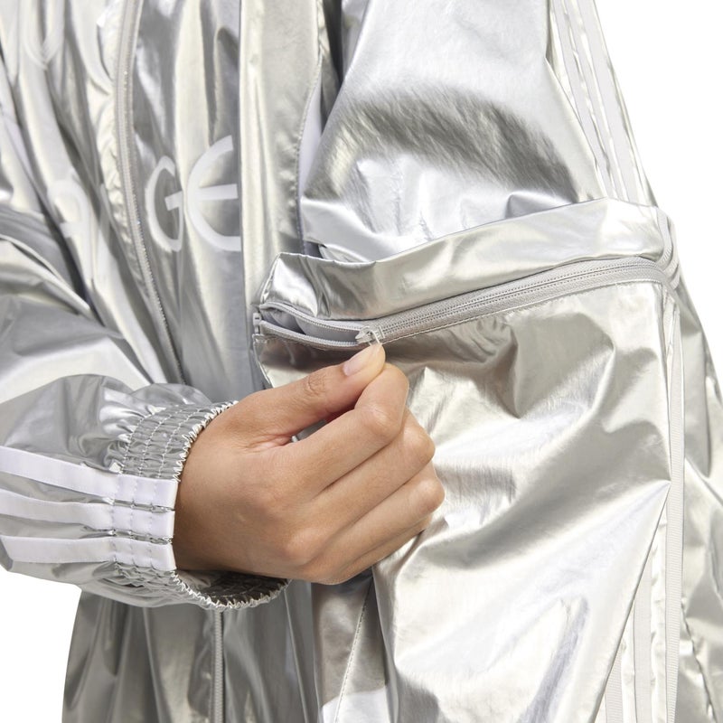 adidas Originals Adilenium Season 4 Teamgeist Oversized Silver Track Top - Image 4