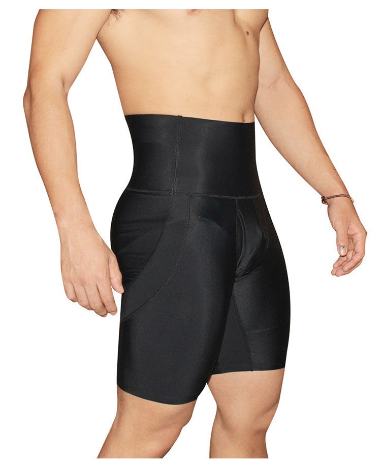 Jolly Chic Men Plain Body Shaper Bottoms Black - Image 1