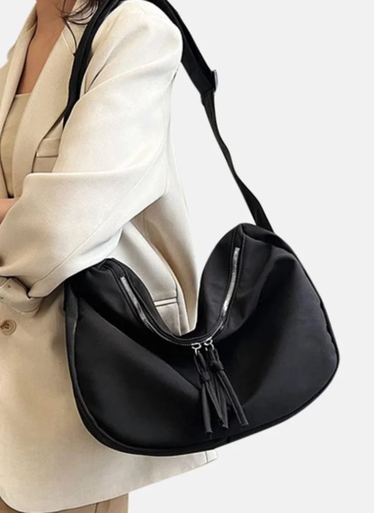 YUNIQEE Black Plain Lifestyle Shoulder Bag