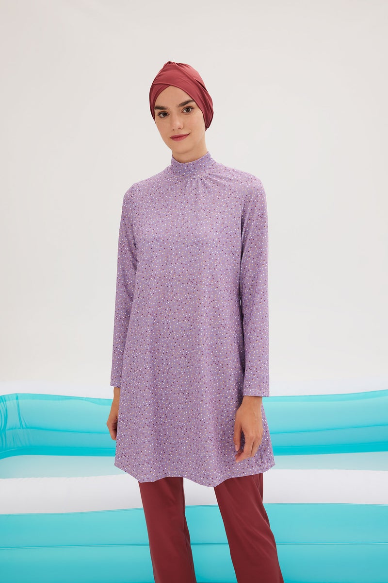 DeFacto Purple Woman Regular Fit 3 piece Burkini Casual - Image 1