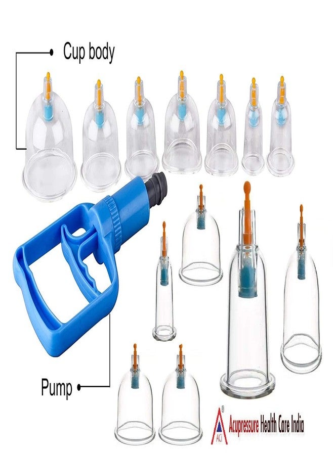 اسي مجموعة أكواب ACi للرعاية الصحية بالضغط الإبري في الهند، العلاج بالحجامة الفراغية، الطب الصيني التقليدي (متعددة) - 24 كوبًا - Image 2