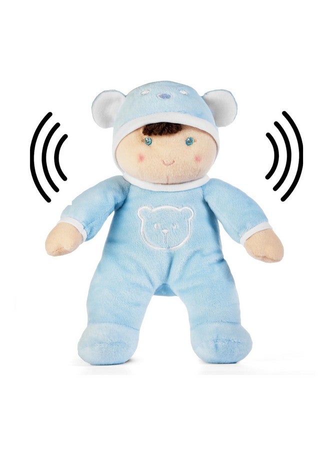 Genius Baby Toys Genius Baby Boy Doll - My First Boy Doll in Blue with Rattle, No Hard Parts, Made for Hugs and Cuddles, Unique Gift for Baby Showers and New Parents - Image 1