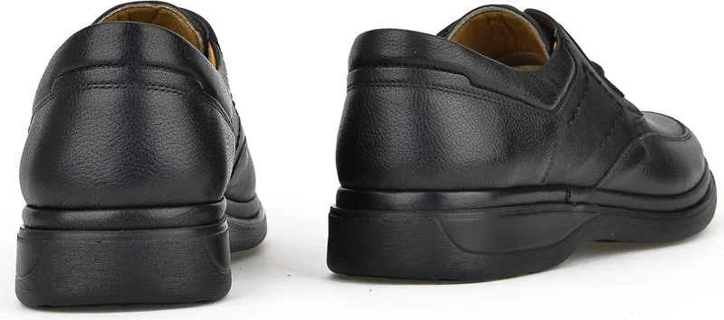 زيا , Men's Genuine Leather Comfort Shoes 1311018ZB209 Black