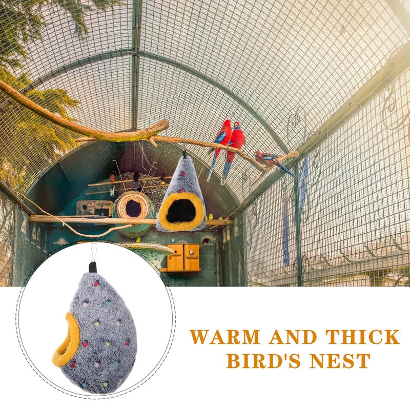 Thickened Cotton Bird Nest Bed Hanging Cozy Hut For Parakeet Budgie Cage - Image 4
