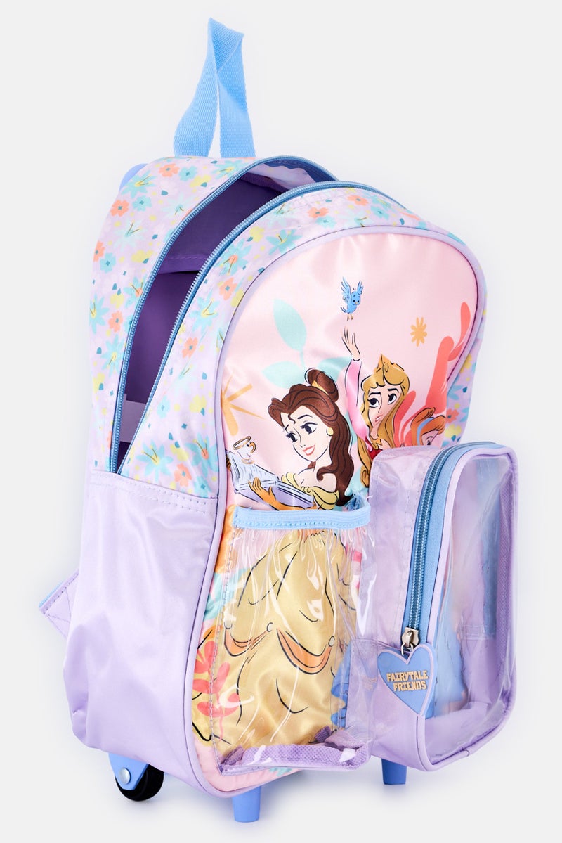 Disney Princess Kids Girl 3in1 Funny Face Friends Backpack Set, Multicolor - Image 3