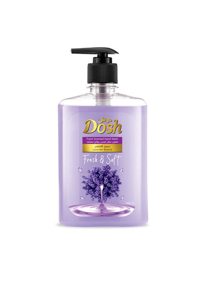 Dosh - Fresh Scented Hand Wash 450ml-Lavender Breez - Image 1