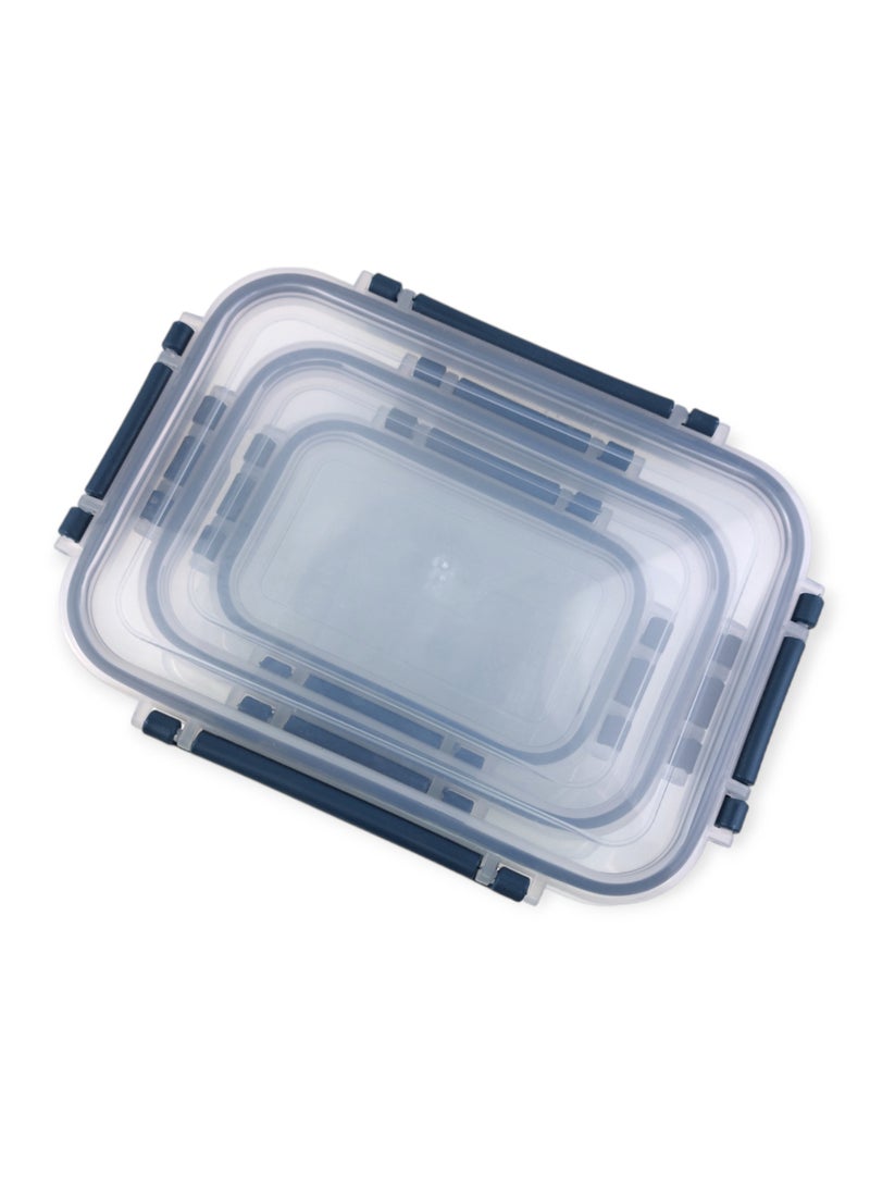 فولي لايف صندوق تخزين طعام مستطيل - 3 قطع - Image 3