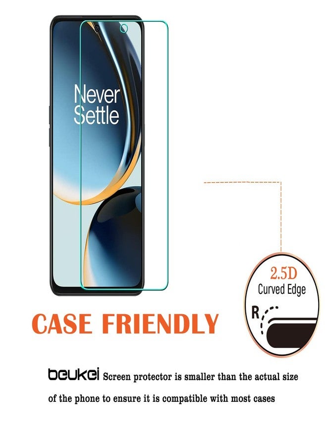 beukei (3 Pack) Compatible for OnePlus Nord N30 / OnePlus Nord CE 3 Lite 5G Screen Protector Tempered Glass,(6.72 inch) Touch Sensitive,Case Friendly, 9H Hardness - Image 4