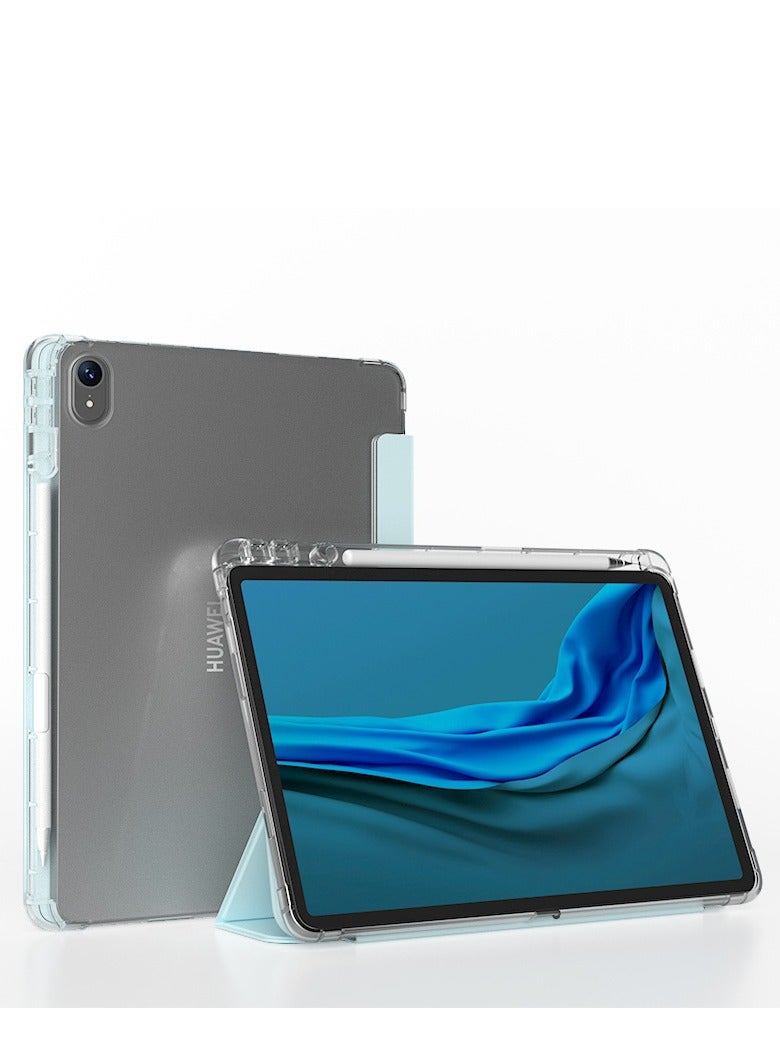 جراب متوافق مع هواوي ميت باد 11.5 بوصة/إير 11.5 بوصة 2023/ميت باد 11.5S 2024، جراب ذكي رفيع قابل للطي مع حامل قلم رصاص، غطاء خلفي شفاف - Image 1