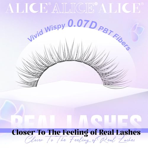 Alice Natural Lash Clusters Wispy Lash Extensions Short 10-14mm DIY Cluster Eyelash Extension C-Curly 280pcs Soft Thin Band Individual Lashes by ALICE - Image 3